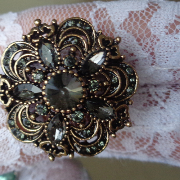 ART DECORE CHARMING GRAYSTONE HANDCRAFTED RING - Picture 3 of 4